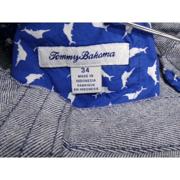 Tommy Bahama Men's‎ Cotton/Tencel Stretch Chino Shorts Blue Size 38 - Picture 5 of 12